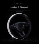 Coprivolante in pelle diamantata