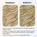 Estensioni dei capelli biondi sporchi